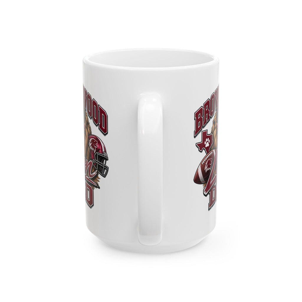 Brownwood Lion Dad Ceramic Mug – Team Logo Coffee Cup (11oz & 15oz)