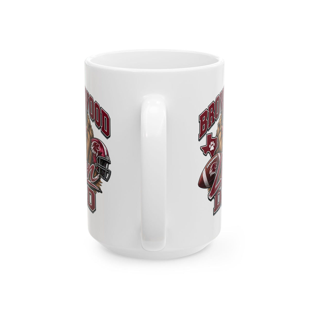Brownwood Lion Dad Ceramic Mug – Team Logo Coffee Cup (11oz & 15oz)