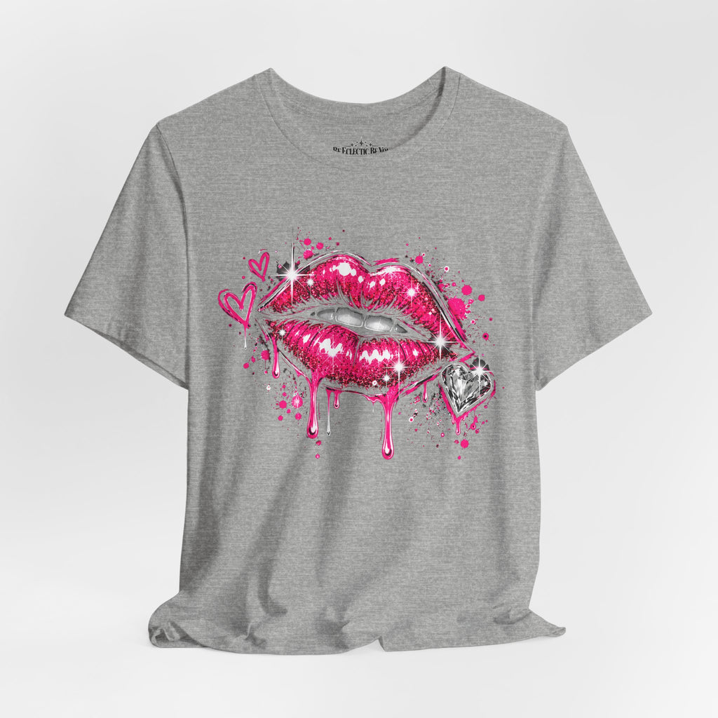 Kiss Lips Graphic Tee Sparkly
