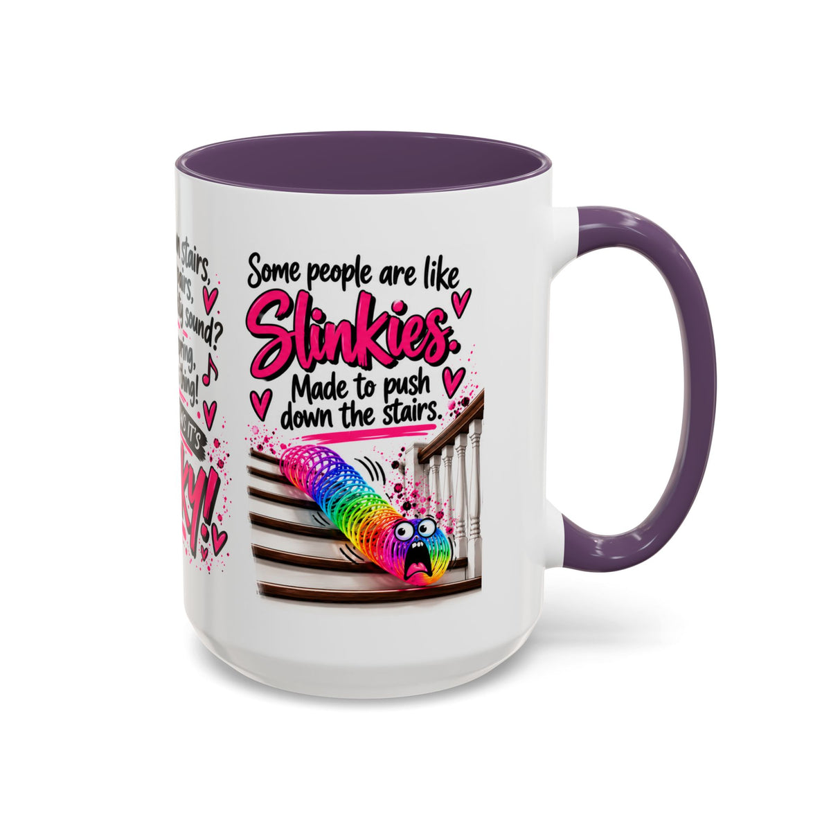 Slinky Coffee Mug — Funny Rainbow Slinky Gift for Friends & Teachers