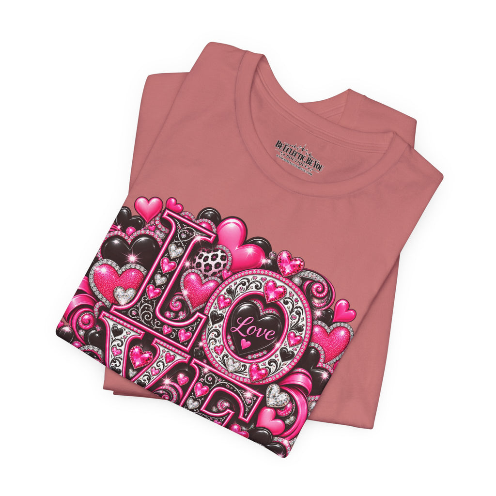 Love Heart Graphic T-Shirt – Romantic Valentine’s Day Tee