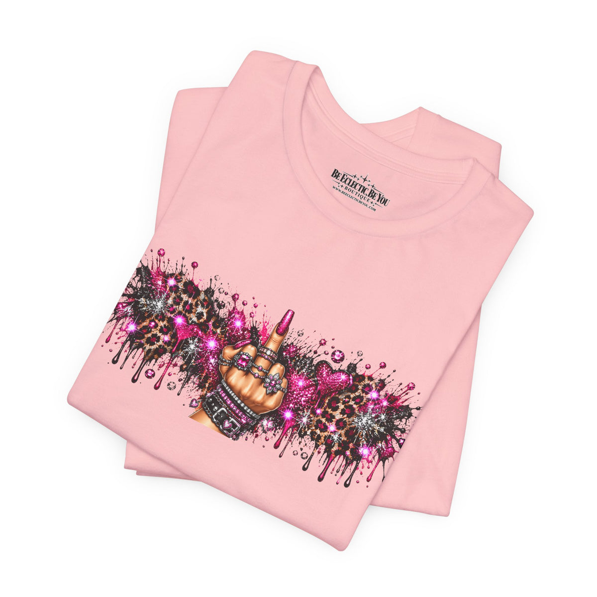 Colorful Rude Finger Graphic Tee