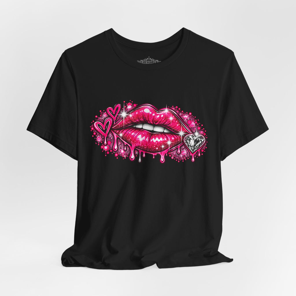 Sparkly Pink Lips Graphic Tee