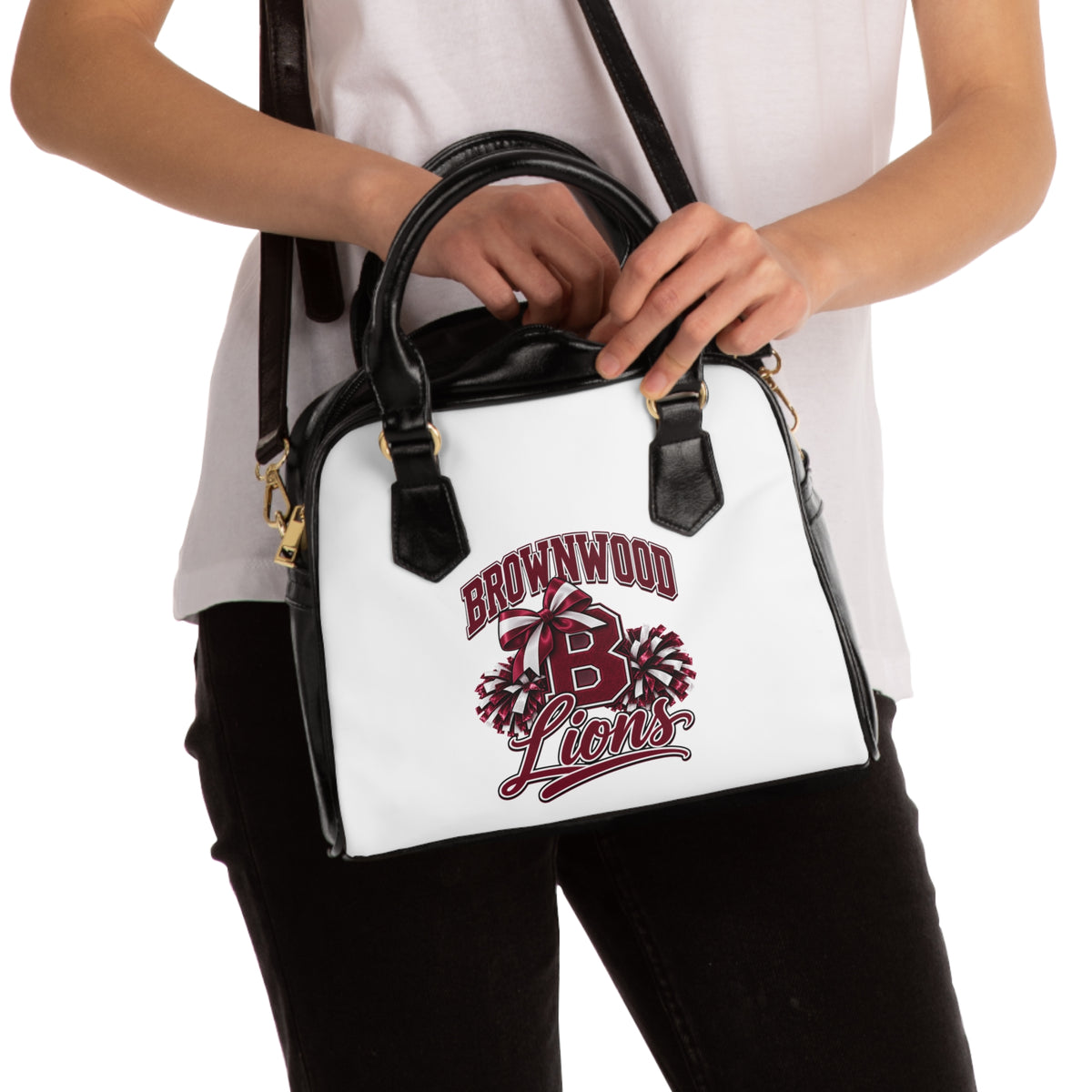 Brownwood Lions Shoulder Handbag — School Spirit Tote
