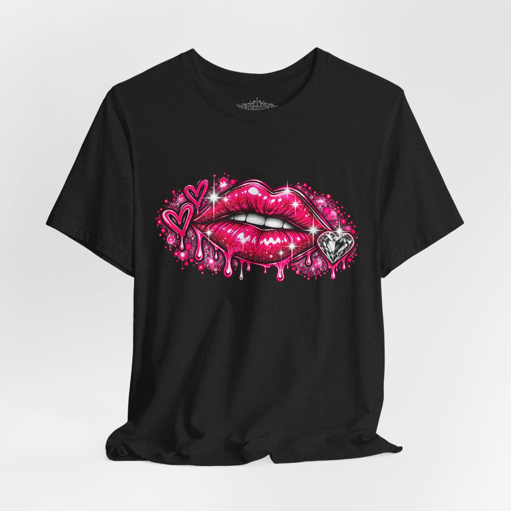 Sparkly Pink Lips Graphic Tee