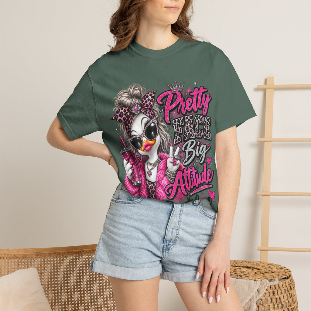 Pretty Big Attitude T‑Shirt — Cute Sassy Graphic Tee