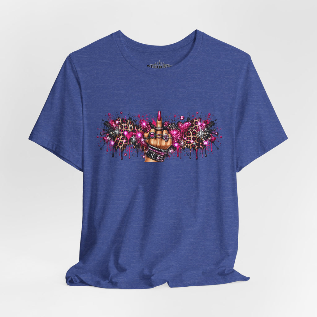 Colorful Rude Finger Graphic Tee