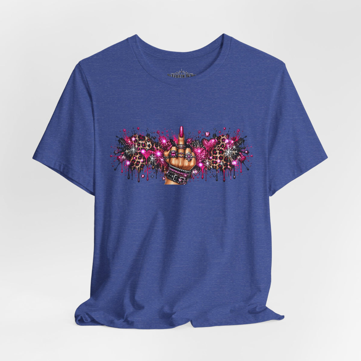 Colorful Rude Finger Graphic Tee