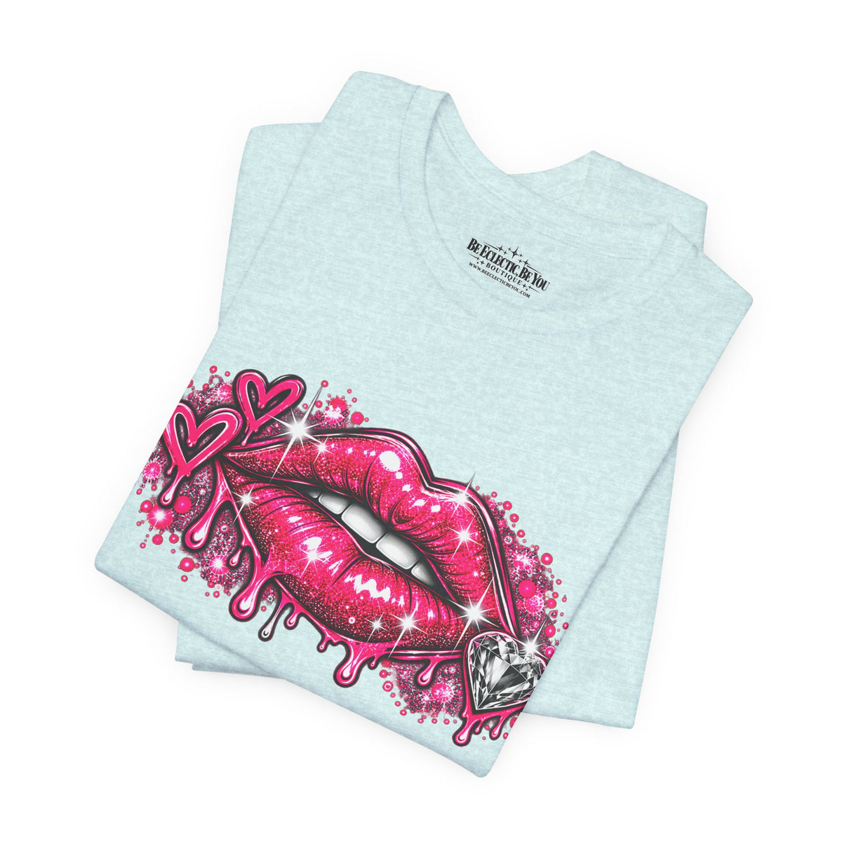 Sparkly Pink Lips Graphic Tee