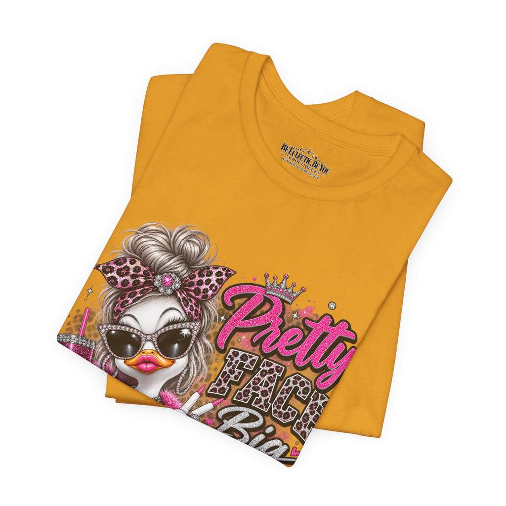 Pretty with a Big Attitude Don’t Care Graphic T-Shirt