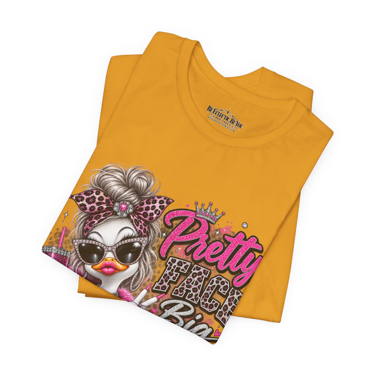 Pretty with a Big Attitude Don’t Care Graphic T-Shirt