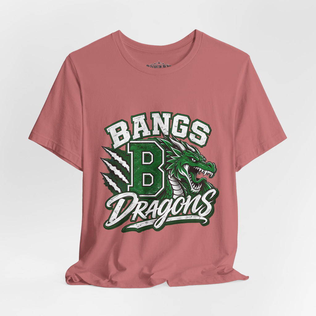 Bangs Dragons Vintage Mascot Graphic T-Shirt