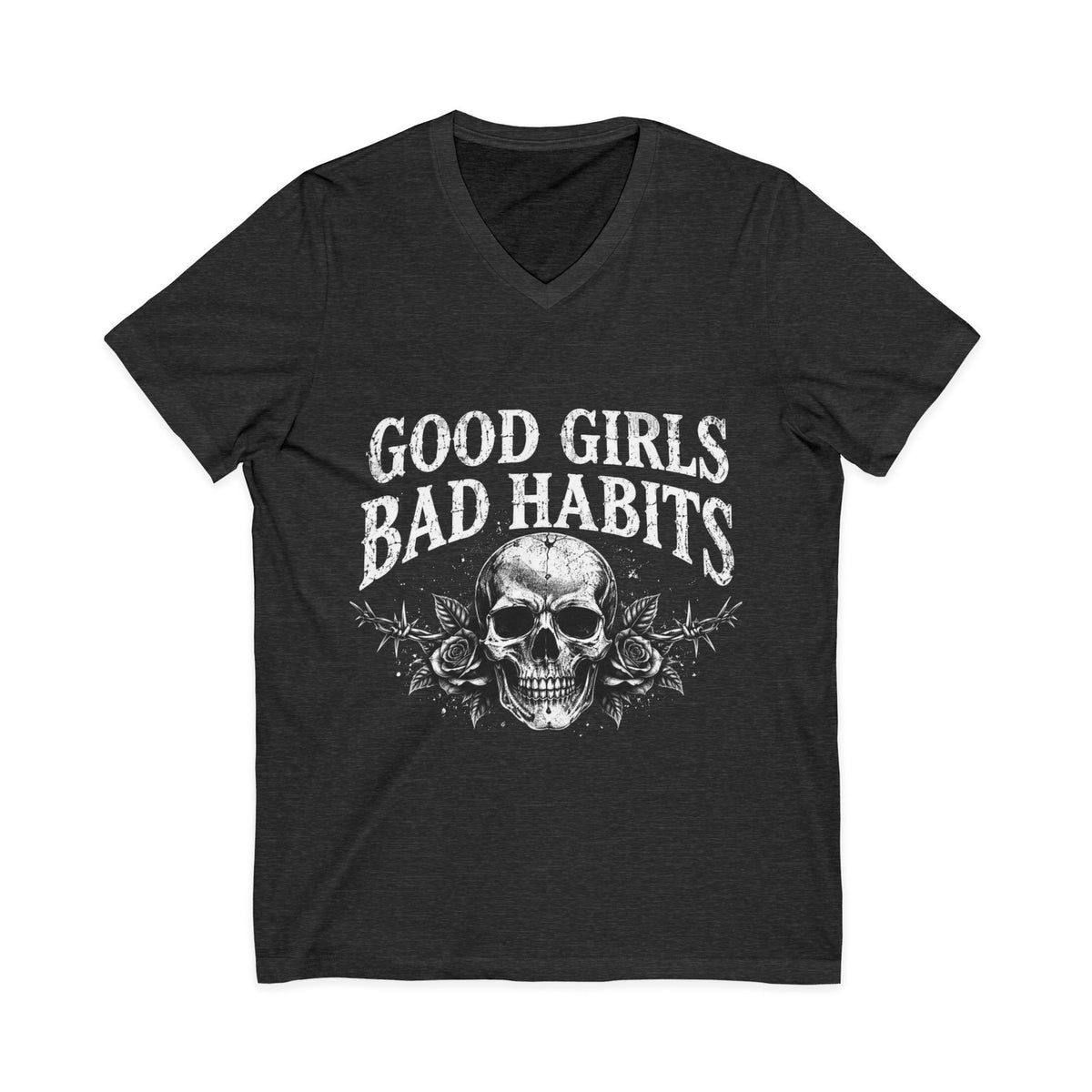 Unisex Jersey Short Sleeve V-Neck Tee