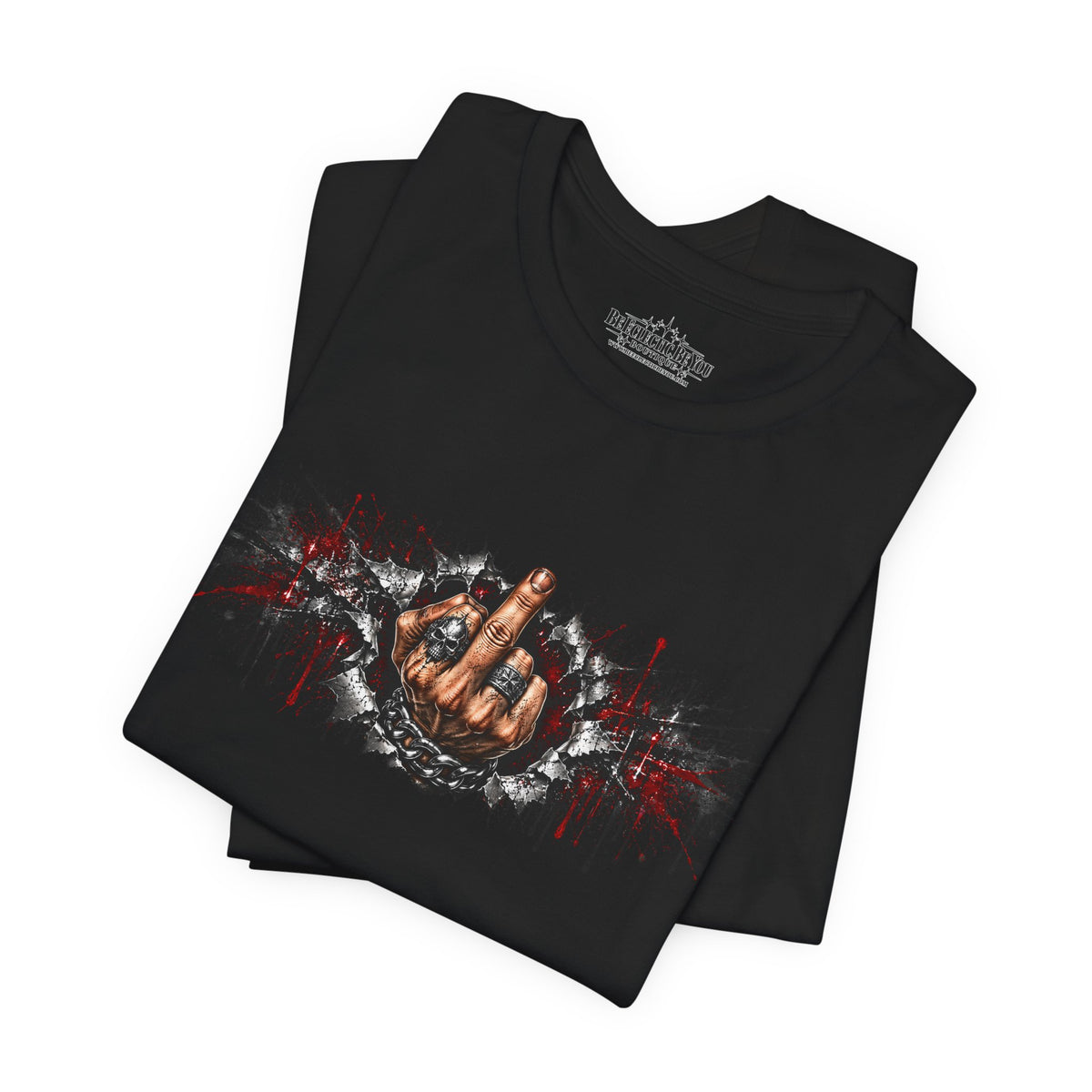 Rock On Hand Gesture Graphic T-Shirt