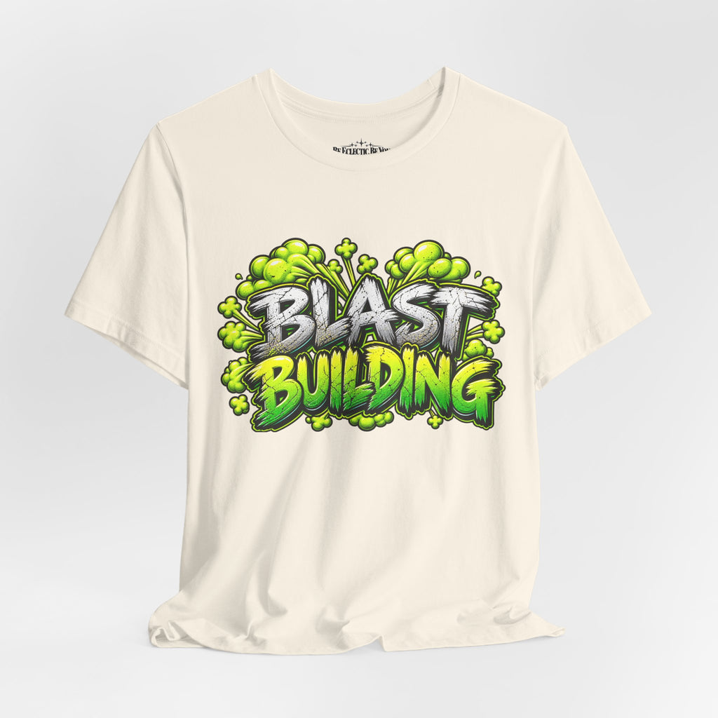 Blast Building Warning Blast Zone Graphic T-Shirt