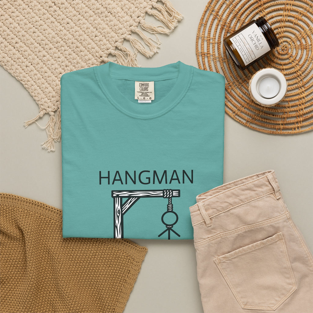 Hangman Game Unisex Garment-Dyed T-shirt
