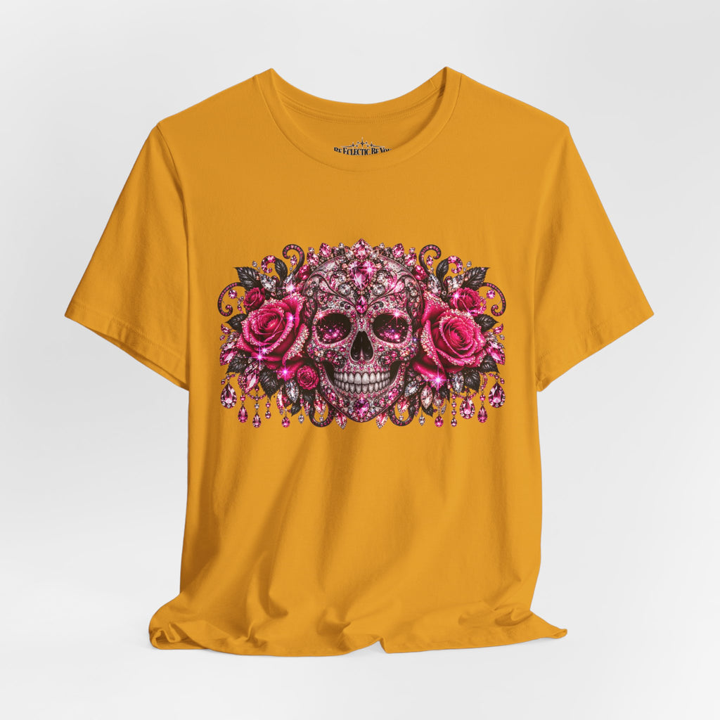 Sugar Skull Roses Gothic T-Shirt