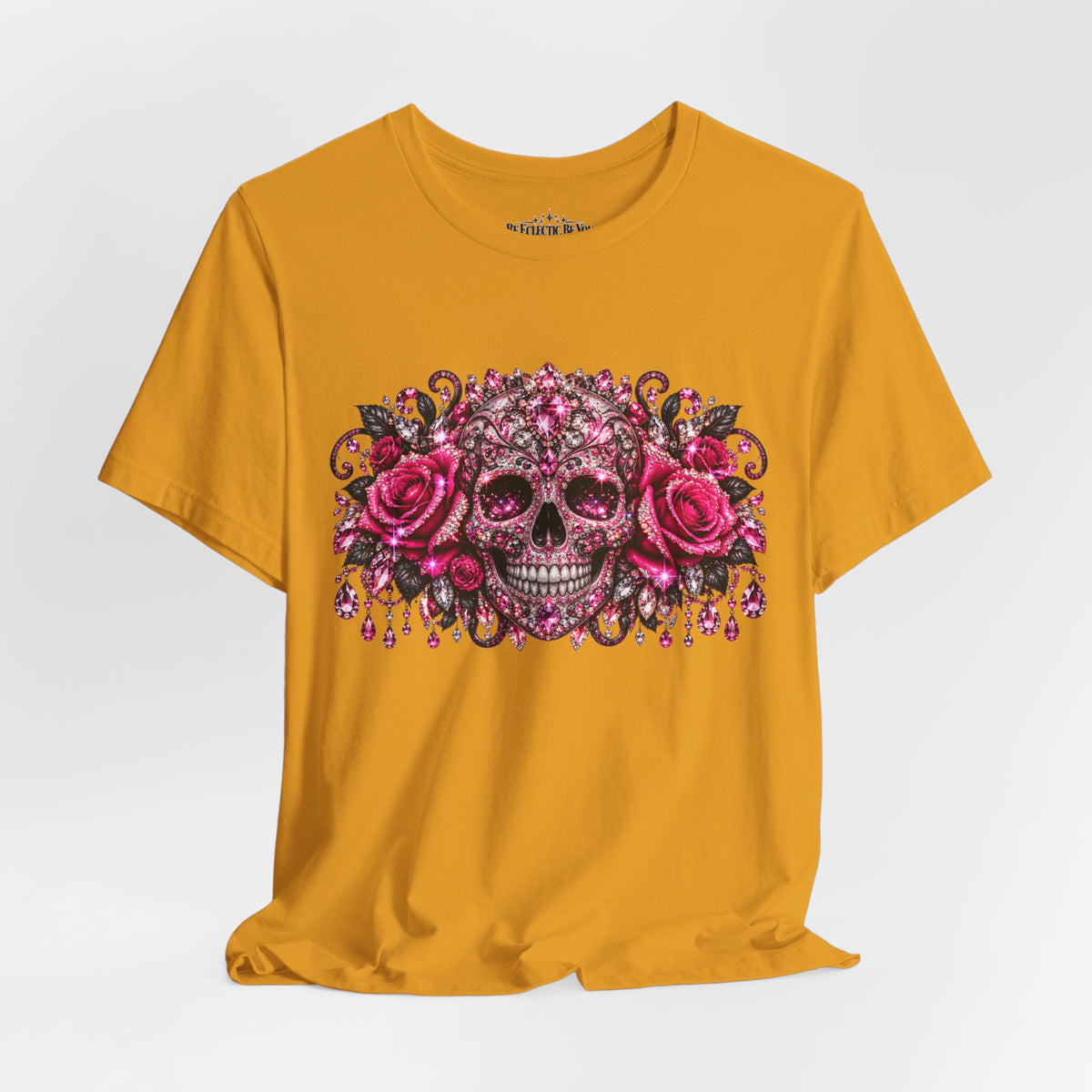 Sugar Skull Roses Gothic T-Shirt