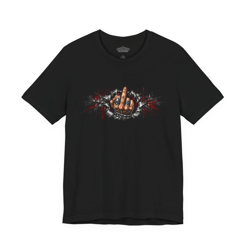 Rock On Hand Gesture Graphic T-Shirt