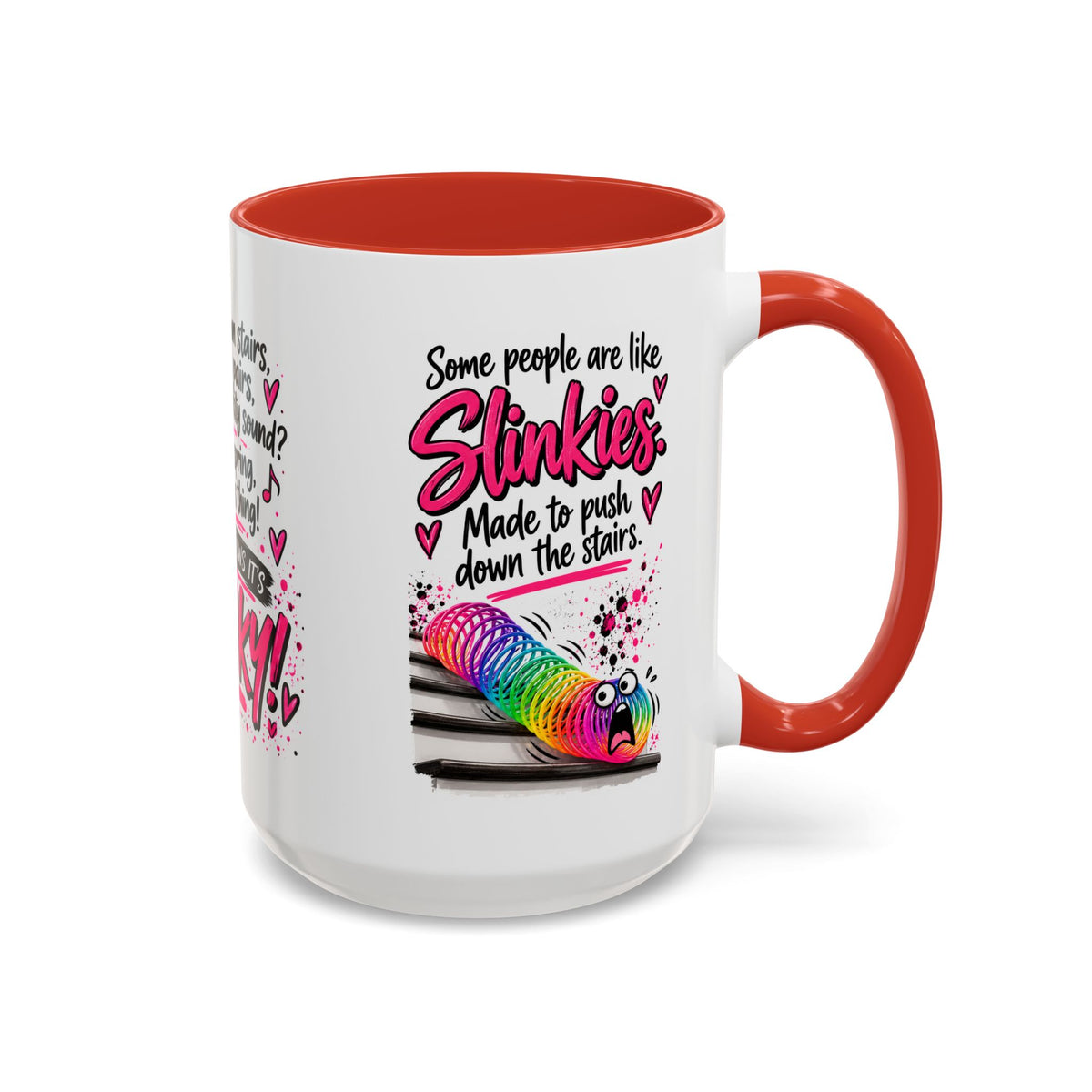 Slinky Coffee Mug — Funny Retro Toy Quote Accent Mug (11/15 oz)