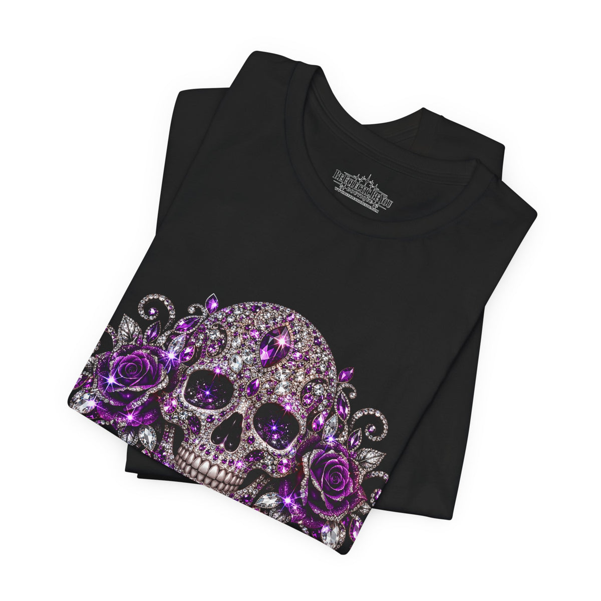 Gothic Purple Skull Tee