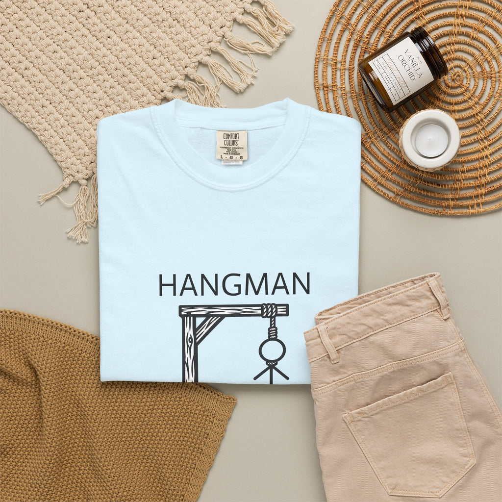 Hangman Game Unisex Garment-Dyed T-shirt