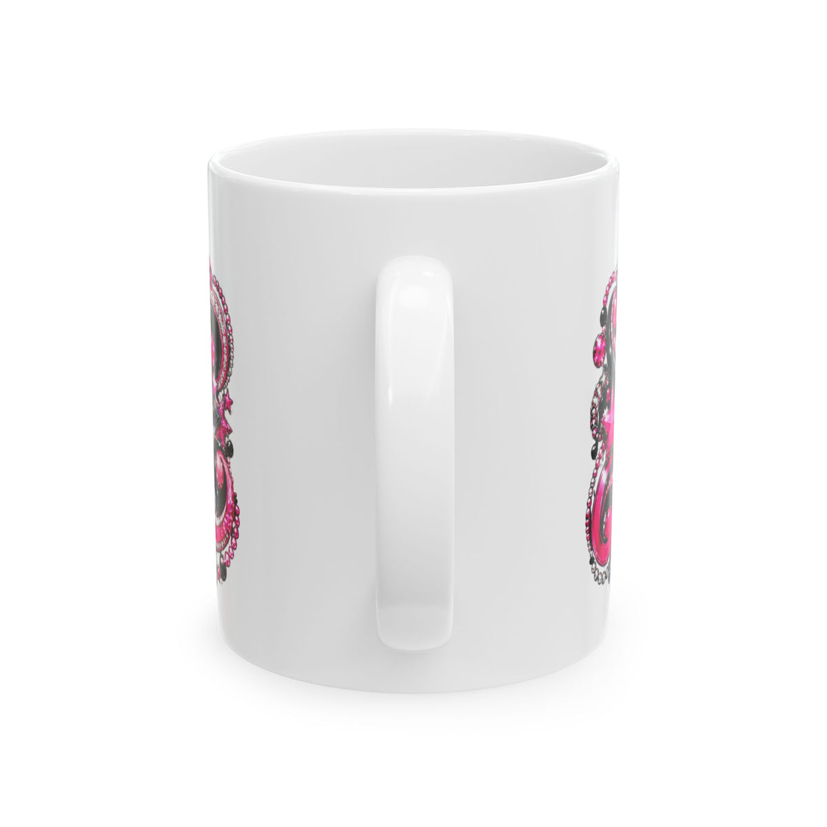 Pink Rhinestone Star Glam Mug