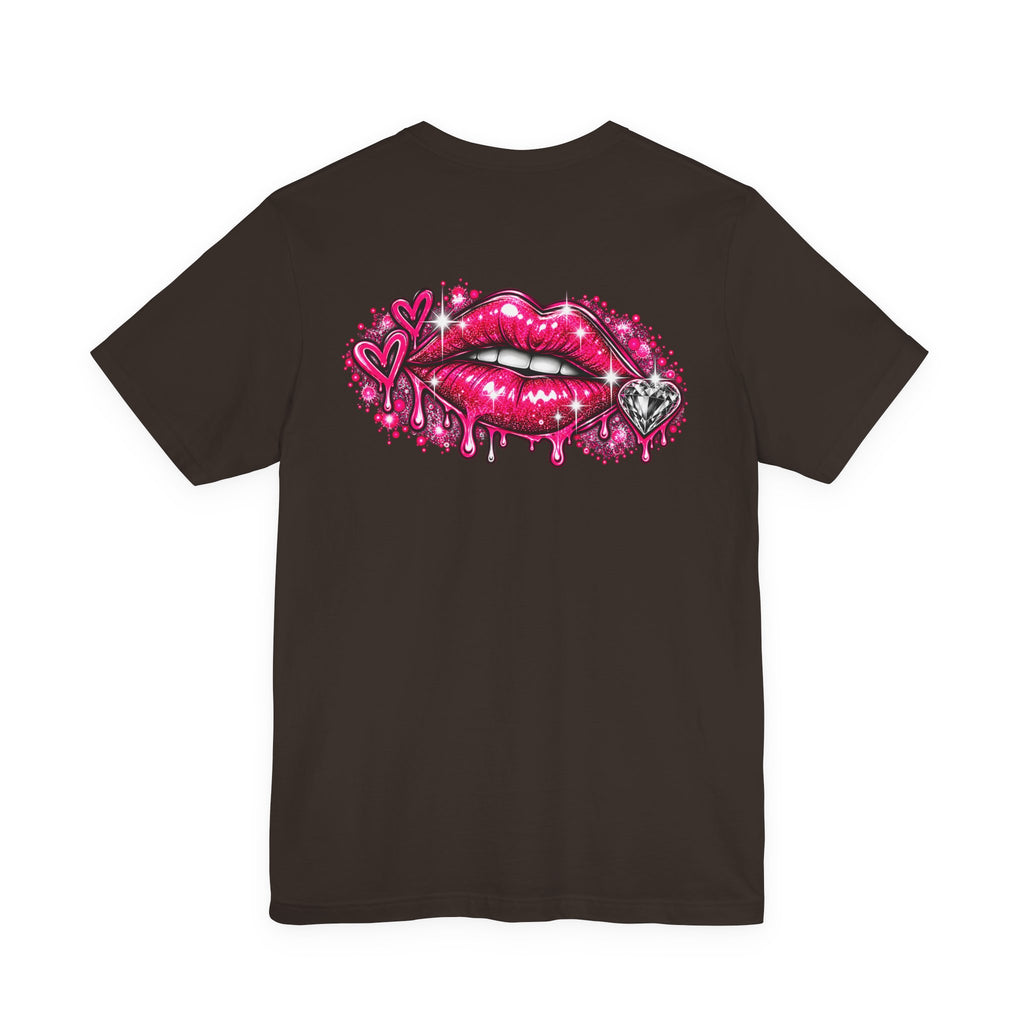 Sparkly Pink Lips Graphic Tee
