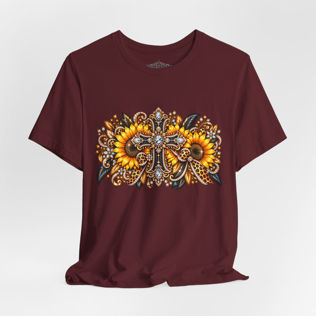 Ornate Sunflower Mandala Tee