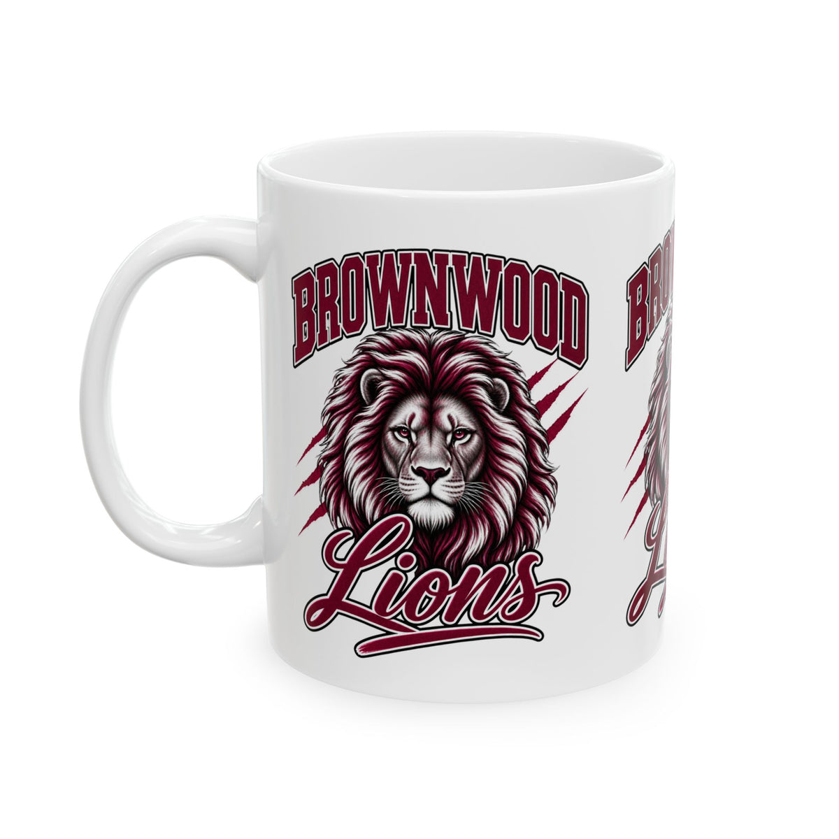 Brownwood Lions Ceramic Mug — Lion Mascot Coffee Cup (11oz & 15oz)