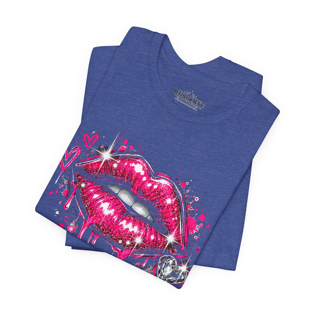 Kiss Lips Graphic Tee Sparkly