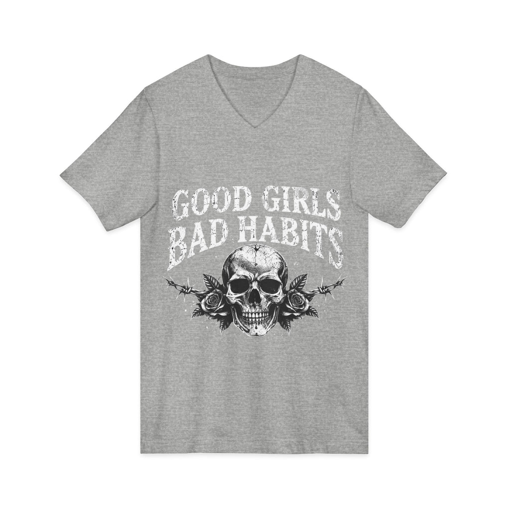 Unisex Jersey Short Sleeve V-Neck Tee