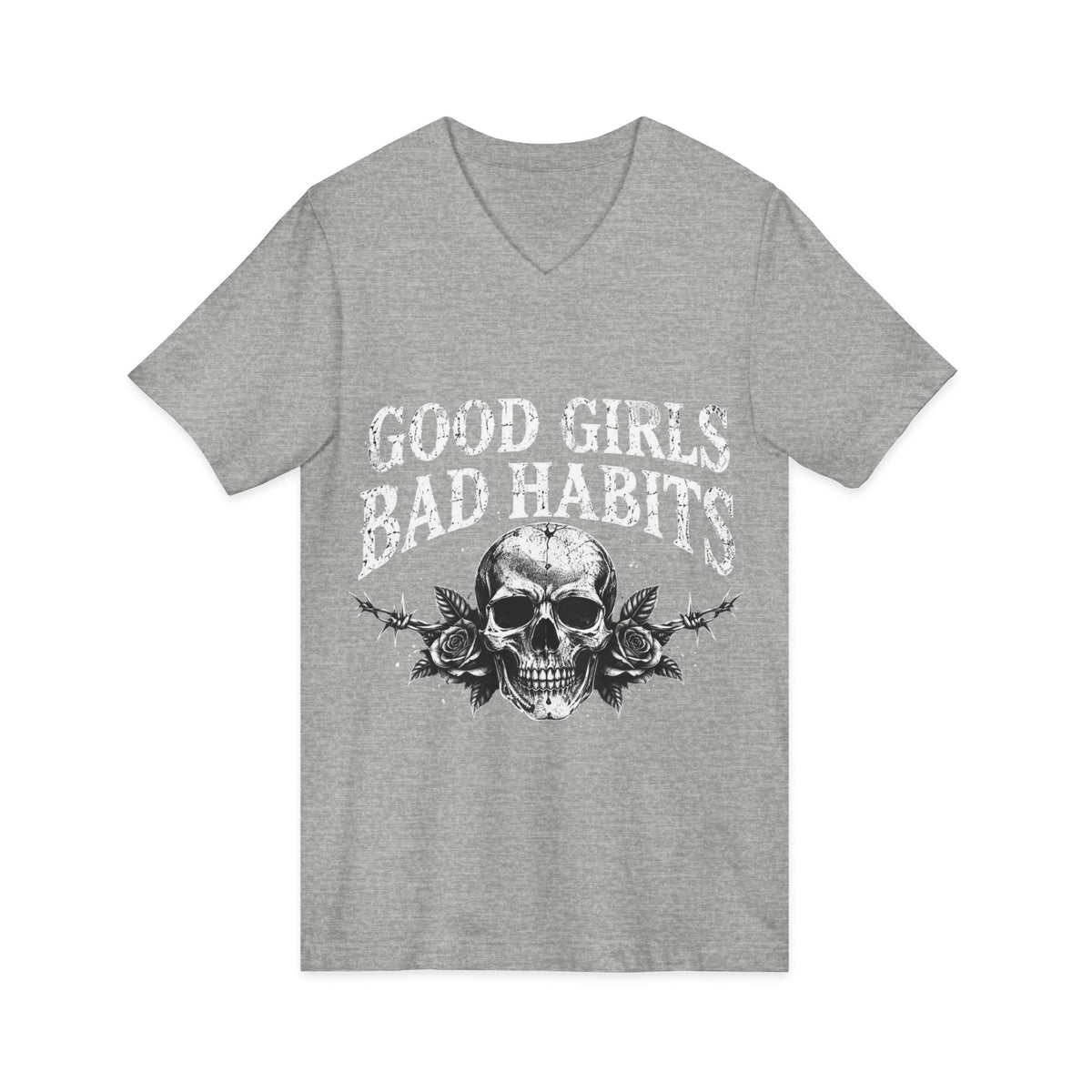 Unisex Jersey Short Sleeve V-Neck Tee