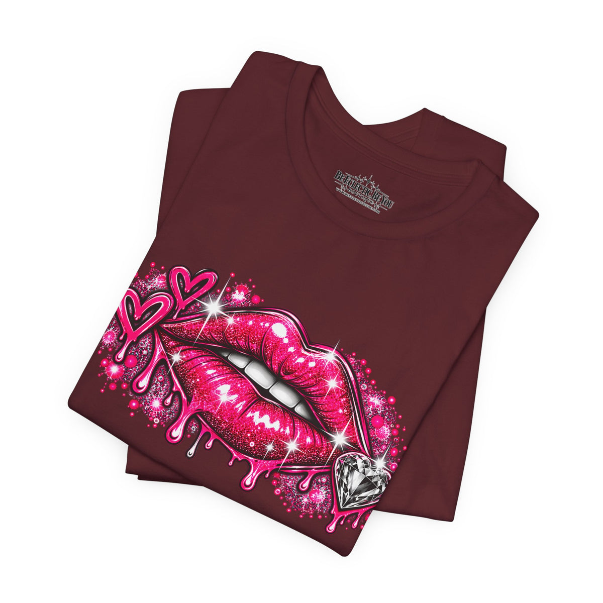 Sparkly Pink Lips Graphic Tee