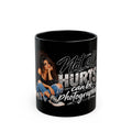 Not All Hurts Can Be Photographed Mug — Comforting Black Coffee Cup for Photographers & Emotional Support