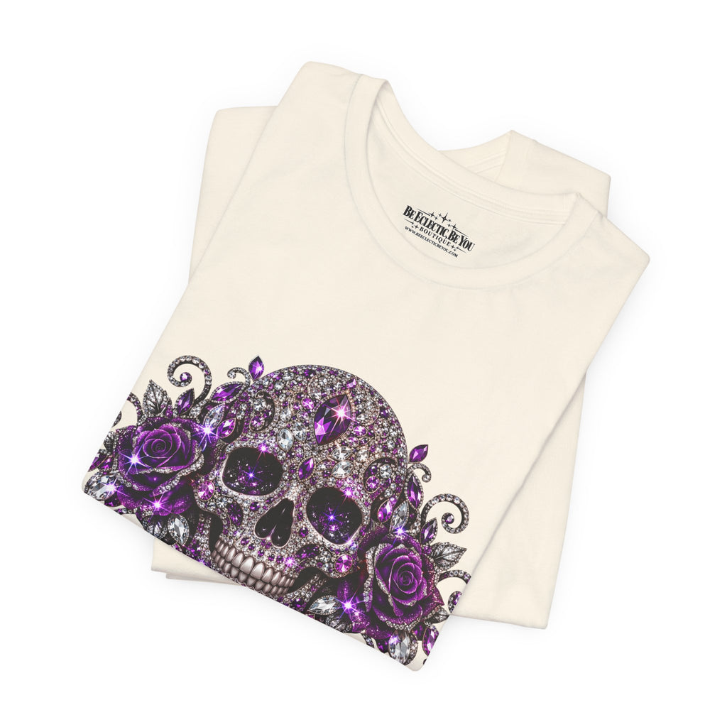 Gothic Purple Skull Tee
