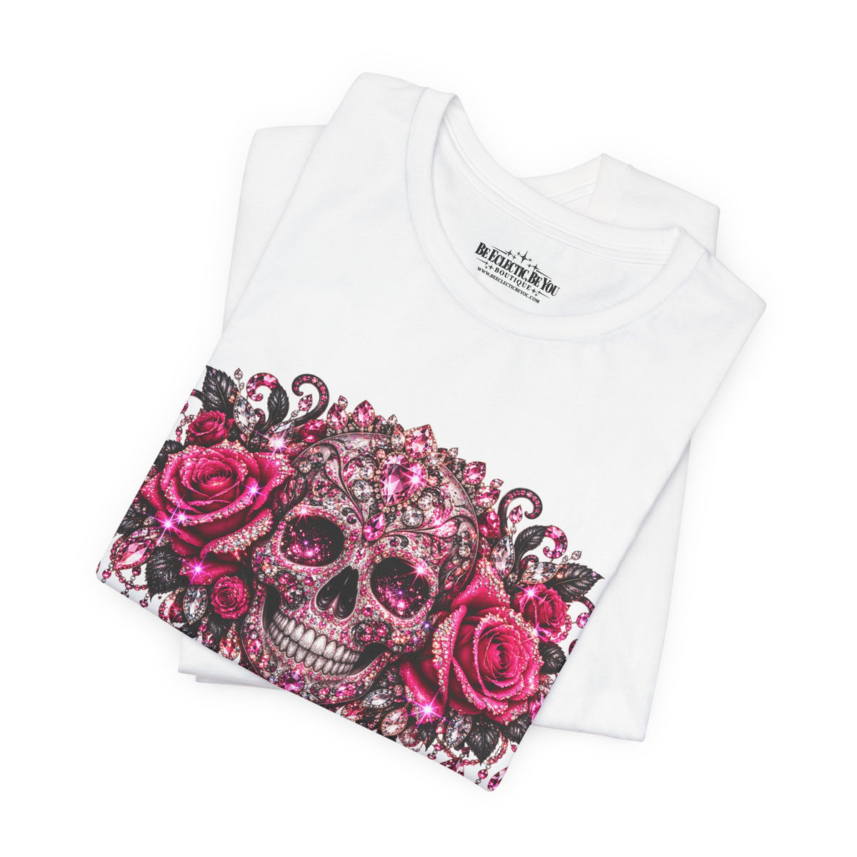 Sugar Skull Roses Gothic T-Shirt