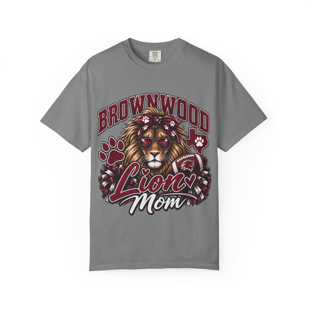 Brownwood Lion Mom T-Shirt — School Spirit Lioness Tee