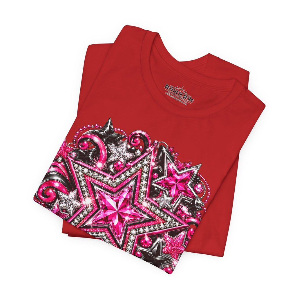 Pink Star Swirl Graphic Tee