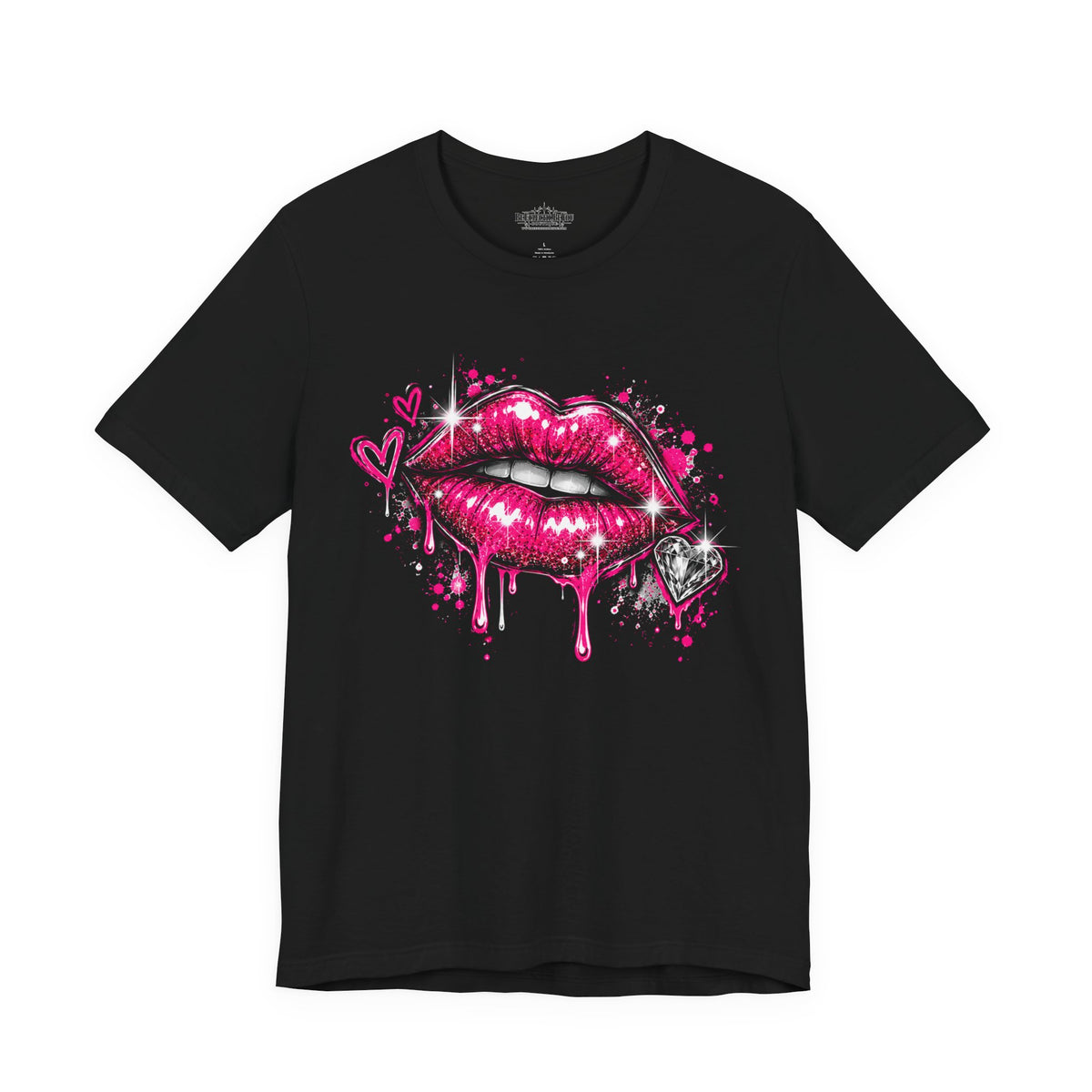 Kiss Lips Graphic Tee Sparkly