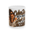 Funny Leopard Mom Ceramic Mug — "Calm Down We'll Make It Look Like An Accident" 11oz/15oz