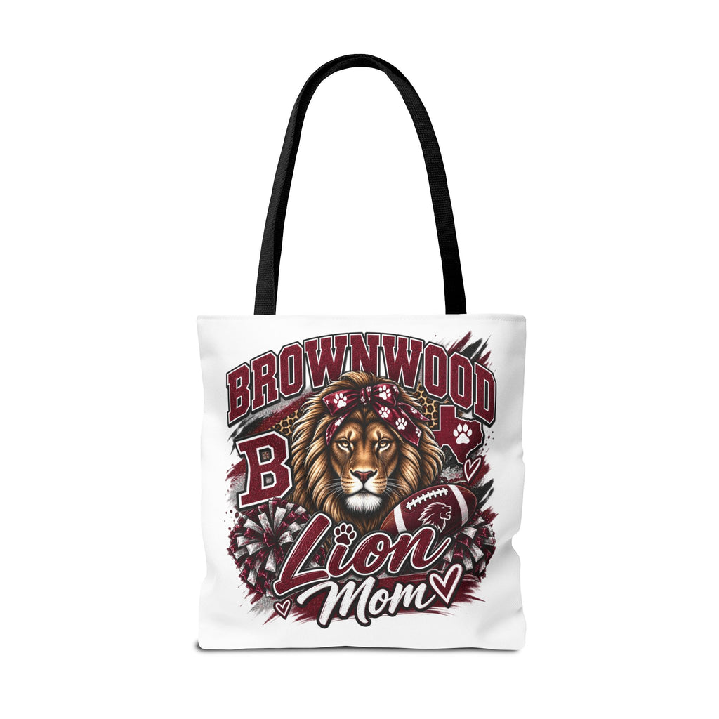 Lion Mom Tote Bag — Brownwood School Spirit Lion Mom Tote