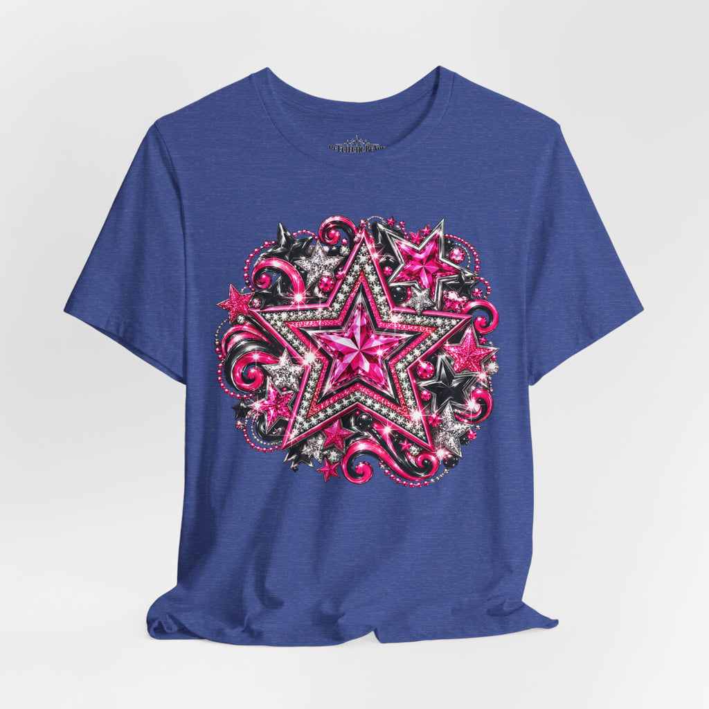 Pink Star Swirl Graphic Tee