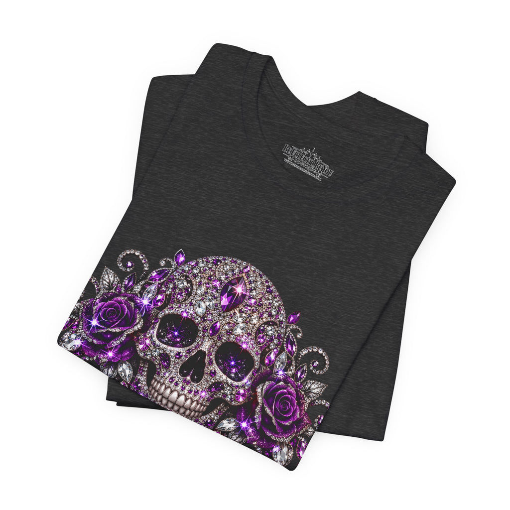 Gothic Purple Skull Tee