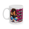 'Don't Look, Don't Talk, Don't Touch' Girl Graphic Coffee Mug (11oz/15oz)