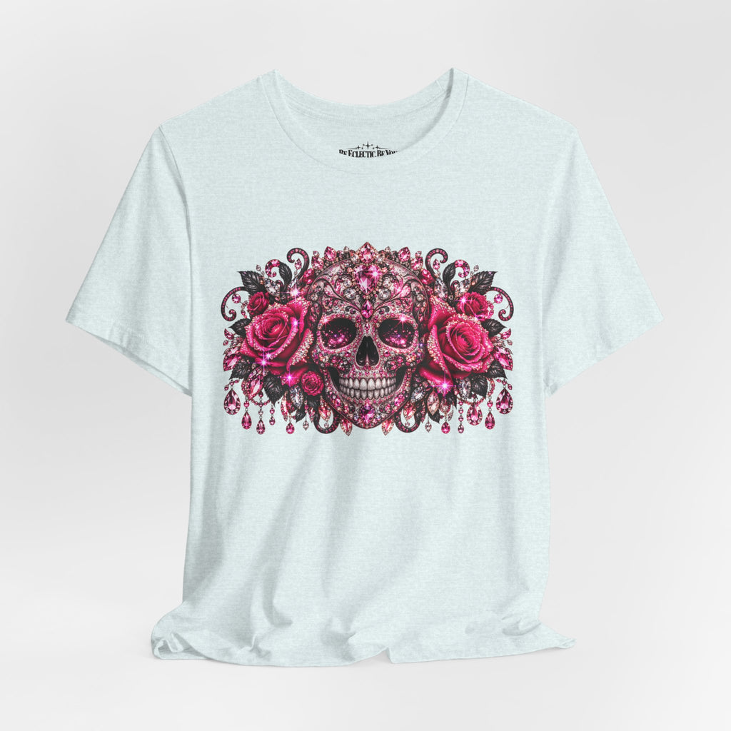 Sugar Skull Roses Gothic T-Shirt