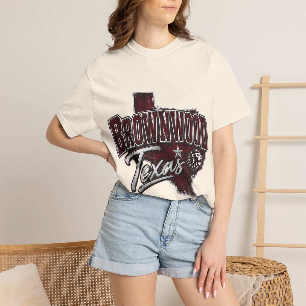 Brownwood Texas Unisex Garment-Dyed T-shirt
