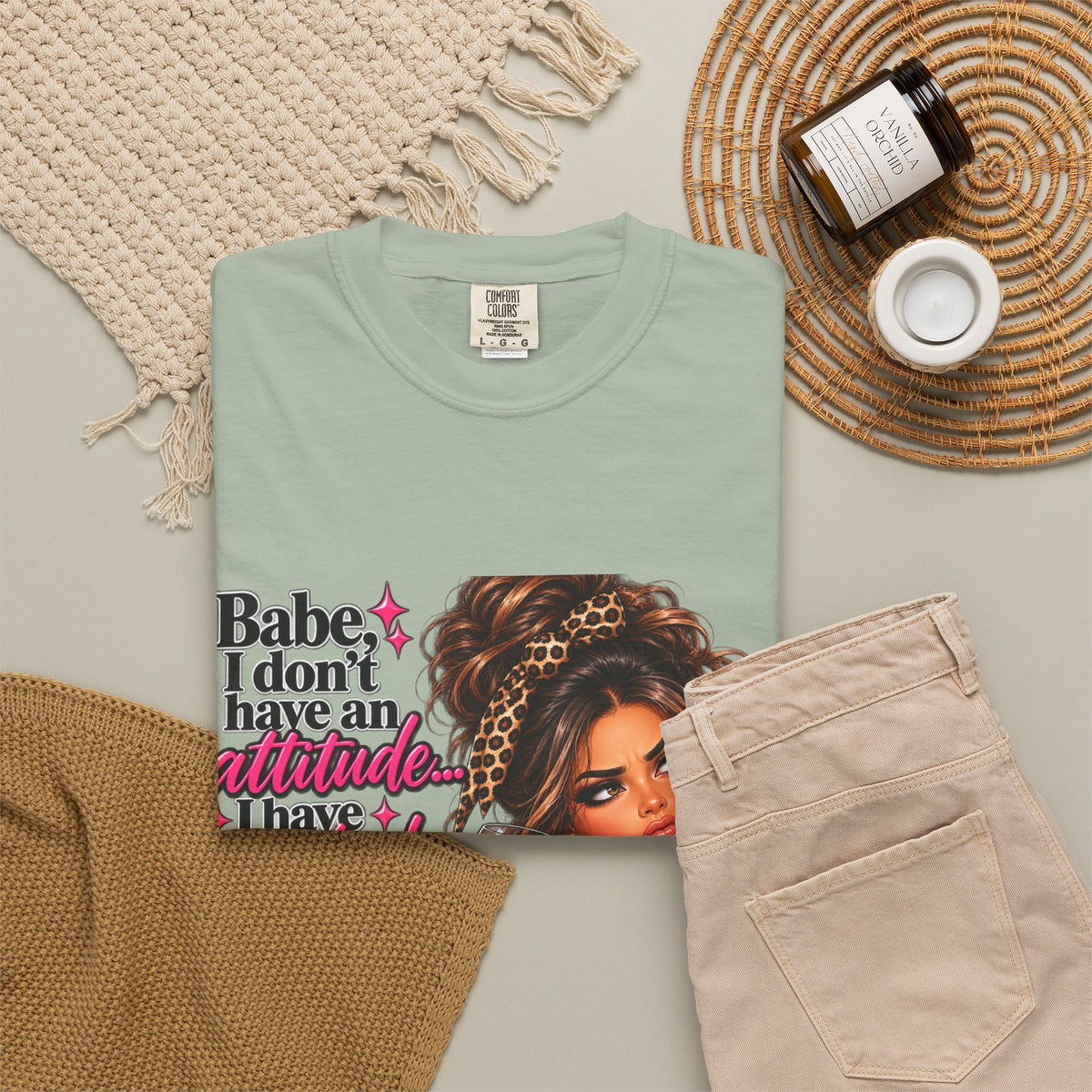 Attitude Diva T‑Shirt — "Babe I don’t have an attitude, I have standards" Graphic Tee