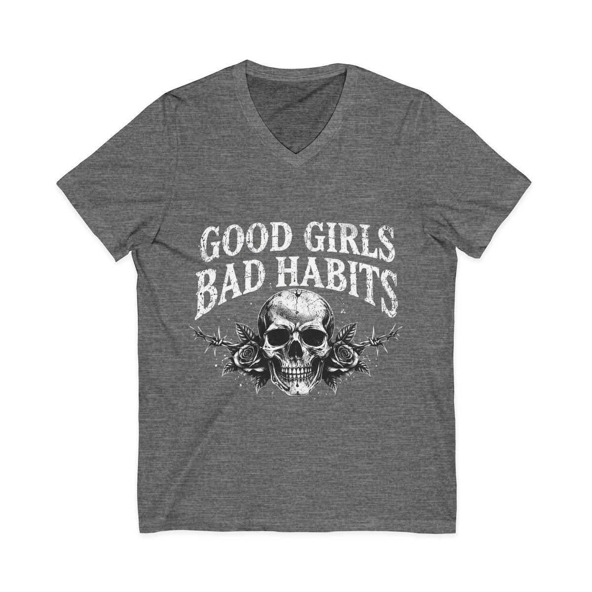 Unisex Jersey Short Sleeve V-Neck Tee