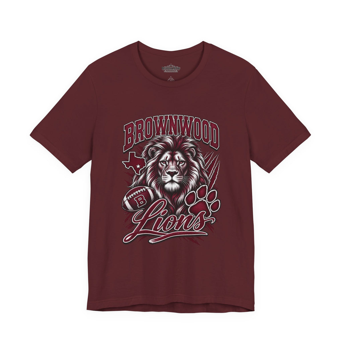 Brownwood Lions Vintage Lion Graphic T-Shirt